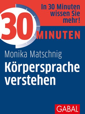 cover image of 30 Minuten Körpersprache verstehen